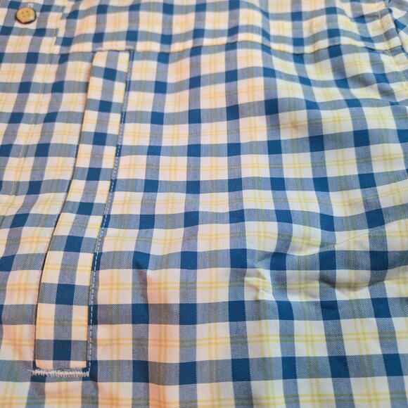 NWOT Vertx Plaid Short Sleeve Vented Button Snap Shirt Men's Size Medium - Picture 4 of 4